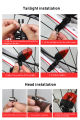 Electromagnetic induction Bicycle Tail Light Self-powered IPX-4 Waterproof LED Bike Light Magnet Taillight Cycling Rear brand new and good quality. 