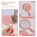 New Flower Knows Series Makeup Mirror Hand-held Mirror Makeup Tool Portable Small Mirror to Carry Handle Mirror. 