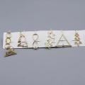 golden Rhinestone Hair Clips 6/pcs set  Hair Accessories. 