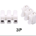 CH2 CH3 Mini Electrical Clamp Connecting Terminal White 2P 3P Spring Quick Splice Cable Wire Connectors Terminal Block. 
