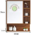 Strong and Heavy New Look Bathroom Cabinet with Mirror and Shelves by eFurniturePk. 