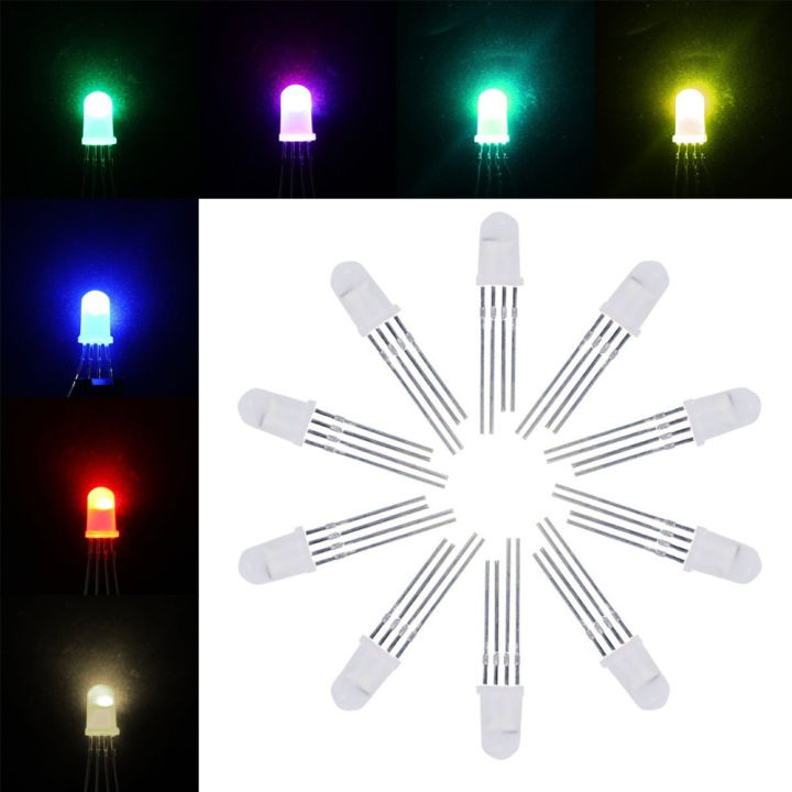 【All Of Me】10pcs APA106 F5 RGB LED Chips Integrated RGB LEDs (like WS2812B) round hat Full LEDs