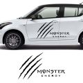 Car Side Door Stickers Monster Energy Scratch Sticker - Both Sides. 