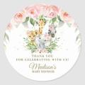 Personalized Baby Shower Thank You Favor Stickers,1.5~3 Inch Waterproof Round Sticker, Labels for Children's Birthday Party. 