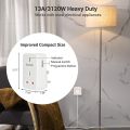 DEWENWILS Remote Control Plug Socket, 13A/3120W Heavy Duty Wireless Light Switch, 30m/100ft Long Range, Programmable, CE and RoHS Listed, 1 Pack Sockets and 1 Remote. 