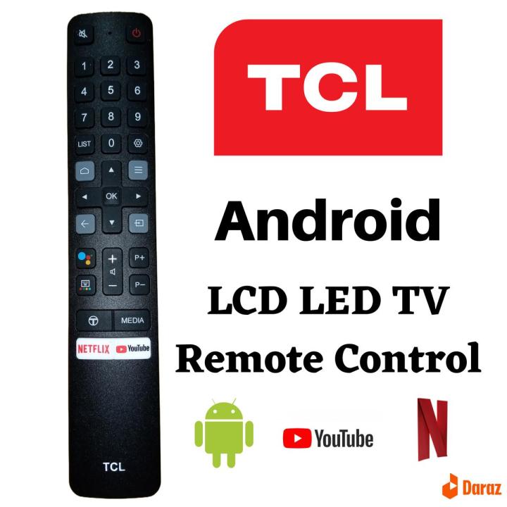 NEW TCL Smart Android LCD LED TV Remote control with NETFLEX & YouTub Button