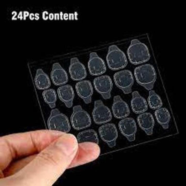 1 Sheet (24 tabs per sheet) Double sided nail adhesive stickers, Nail adhesive tabs, Nail tabs glue sheets , nail glue stickers, Nail dots glue