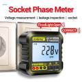 Socket Tester Electrical Wiring Automatic Portable Circuit Analyzer Receptacle Tester Voltage. 