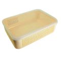 2 Pcs Storage Basket with Transparent Lid. 