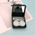Contact Lens Case Travel Kit Matte Travel Portable Solid Color Lens Cover Container Beauty Pupil Storage Soaking Box Eyewear Accessories. 