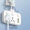 LDNIO SC2413 Universal Power Strip USB Outlet Extension Cord Adapter Wall Charger Surge Protector Socket With 4 USB Port. 