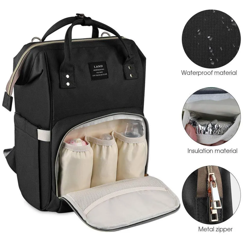 Diaper Mummy Bag Multi Function Waterproof Travel Backpack Daraz.pk