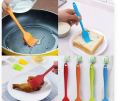 Silicone Flexible Spatula and Brush Set for Baking, Glazing, Cooking and Mixing Heat Proof Non Toxic Kitchen Tools Set of 2 Multicolor. 