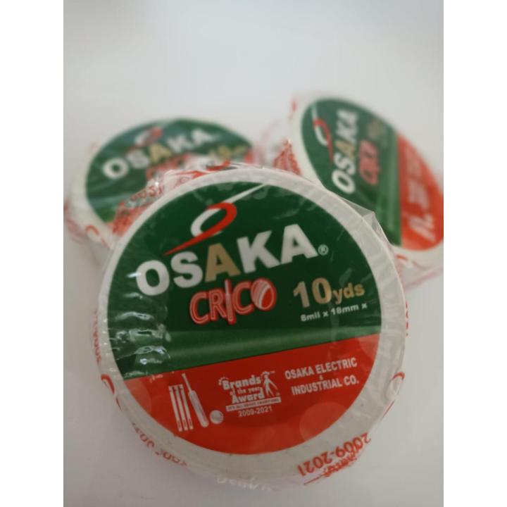 OSAKA CRICO WHITE &RED TAPE SPECIAL FOR CRICKET (10 PCS BOX) 10 YARDS