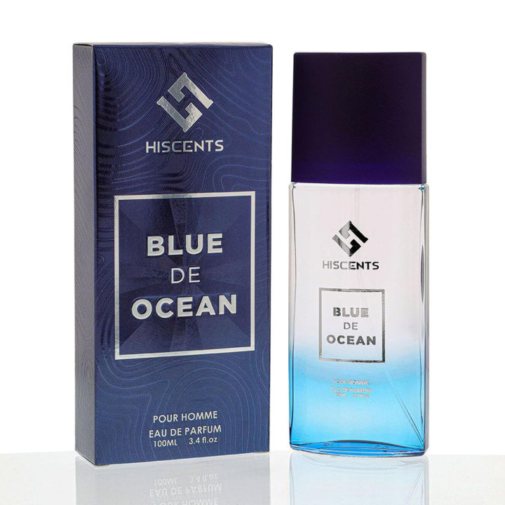 𝗛𝗘𝗠𝗔𝗡𝗜 𝗟𝗜𝗩𝗘 𝗡𝗔𝗧𝗨𝗥𝗔𝗟 - HISCENTS BLUE DE OCEAN PERFUME 100ML - MEN