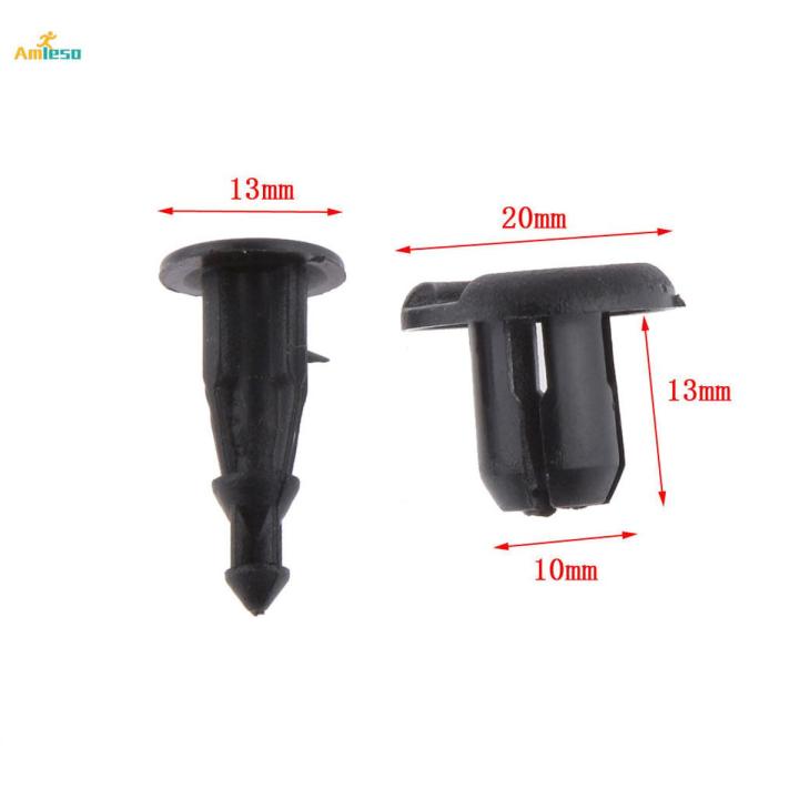 50Pcs 10mm Bumper Clips & Rivets Retainer Fastener Kit For Honda – Push Pin Set (91503-SZ5-003)