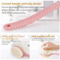 Bath Brush- Shower Brush -Improves Skin's Health - Remove Dead Skin And Toxins, Improves Lymphatic Functions- Loofah Bath Sponge. 