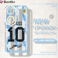 Jizetin for Honor X7b Back Cover Crystal Transparent Football Star For Boys Soft Full Camera Cover Protection Phone Cases. 
