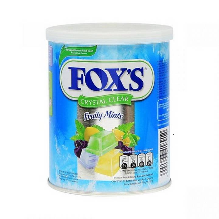 Fox's Crystal Clear Fruity Mints Candy 180gm (Imported)
