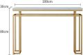 Customized Console table for your room Entryway Hallway Table Modern and Simple Golden Iron. 