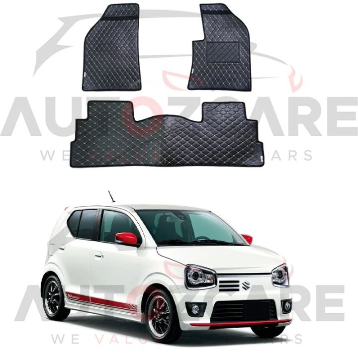 Suzuki Alto Japanese 7D Floor Mat (Flat Style) 3PCS - Model 2014-2025
