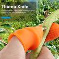 Silicon Thumb Cutter Finger Protector Plucking Tools For Cutting Vegetable Agricultural Tool Kit 6 Pcs. 