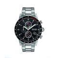 Hugo Boss Men’s Chronograph Quartz Stainless Steel Black Dial 44mm Watch 1513509 Stainless Steel Wrist Watch For Men. 