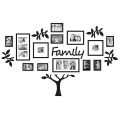 New Big Family Tree Photo Frame 3D Wooden wall Decor 3mm Thickness Wooden Wall Art - Removable Family Photo Frame Tree Wall Art Picture Home Décor - Big Family Tree with 12 Frames. 