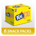 TUC Crispiest and Lightest Snack Biscuits (Pack of 6). 