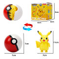 Killer Bzzo New 12 styles Anime Pokemon Ball deformable model Pikachu Charizard Action Figure PokeBall Toy For Children's Birthday Gifts. 