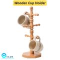 Wooden Cup Holder - Wooden Holder - Cup Stand - Wooden Cup Stand (Tree Holds Up to 6 cups). 