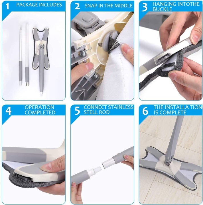 SP%20Dealz%20X-Type%20Microfiber%20Floor%20Mop%20%E2%80%93%20360%C2%B0%20Self-Squeeze%20Flat%20Mop%20with%20Replaceable%20Cleaning%20Pad%20for%20Home,%20Kitchen,%20Bathroom%20&%20Hall%20Floors%20-%20Image%204