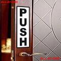 ALL-AT-ONE # 38 ( "PUSH AND PULL STICKER 1" )  Self-Adhesive Vinyl (PVC) Waterproof Removable Art Sticker For All  Kinds of Doors Specially For Shops, Offices, Hospitals, clinics, Gyms, and Showrooms.. 