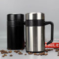 Imported 304 Stainless Steel Thermos Mugs Tea Cup With Handle Lid Tea Filter Insulated Tea Mug Thermos Cup Office Thermoses Hot and Cold Tea Coffee Cup. 