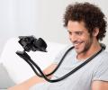 Flexible Lazy Neck Phone Holder, Flexible Cell Phone Holder Long Arm Lazy Bracket Cell phone Holder Stand, For Mobile devices 3.5-6.5 inch (Black). 