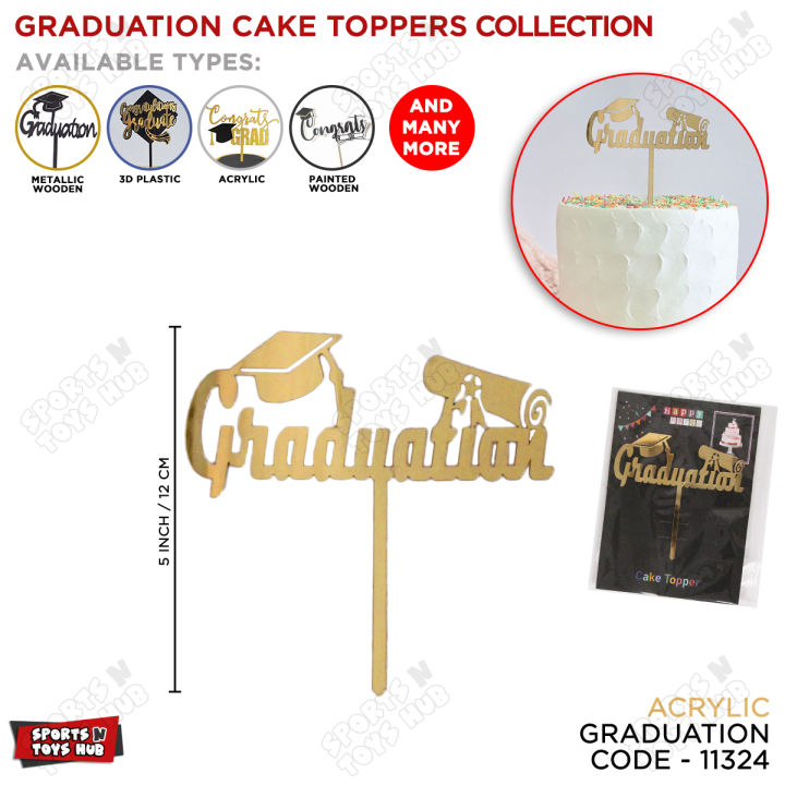 Graduation Cake Toppers Collections, Congratulation Cake Topper Decoration Celebrations, Party Supplies, University Party, Convocation Ceremony Events, Cake Decorations For Diploma, High School College, Good Luck Parties, Congrats Grad : 92MYnt4n