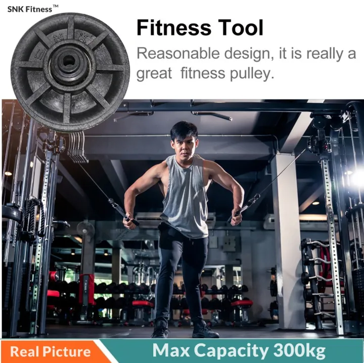 SNK%20Fitness%20Pulley%20Wheel%20Cable%20Gym%20Fitness%20Equipment%20Part%20Stainless%20Steel%20Bearing%20Pulley%20%20Load%20For%20Lifting%20Cable%20Workout%20Gym%20Wheel%20-%20Image%202