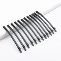 【ETOP】12Pcs/Set 6-8cm Matte Solid Black Barrettes Metal Hair Clips Styling Tools Fashion Girls Hairpins Hair Accessories For Women Headwear. 