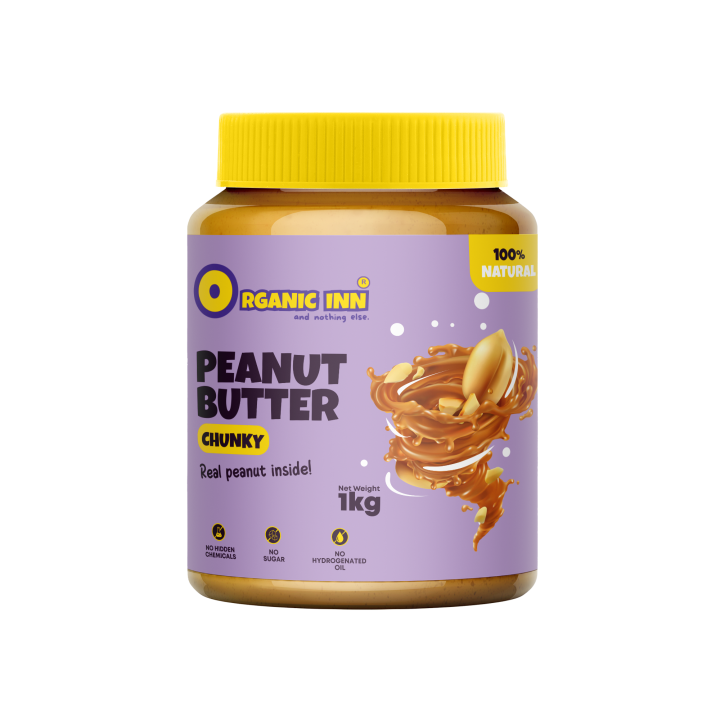 Organic Inn Peanut Butter- Original - Chunky  - 1KG