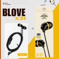 Blove X-31 | In-Ear Headphones Compatible with Android and Windows wired headsets | 3.5 mm Connector | Handfree In Black Colour. 