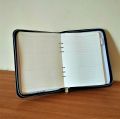Executive Leather Journal with Ring Binding Zipper and Gift Ball Pen. 