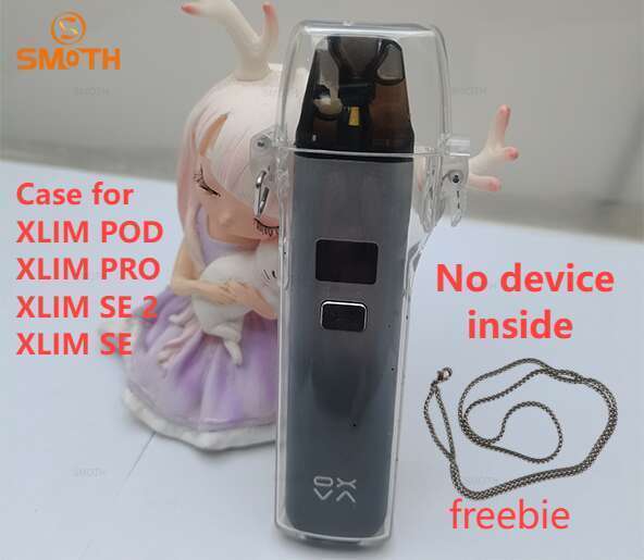 OXVA Xlim Pro SE2 / SE Transparent Flip Cover Protective Case Shell with Metal Lanyard