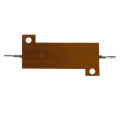 50 Watt 8 Ohm 5% Aluminum Housed Wirewound Resistor Gold Tone. 