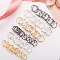 20 pieces of Stainless steel Fake Nose Ring Septum Ring 8/10mm  Hoop Cartilage Tragus Helix Lip Fake Piercing Cartilage Fake girls and woman Earrings Hoop 10 Gold 10 Sliver. 