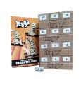 Classic Hasboro Jenga Wooden Stacking Tower with numbers and dice Game for Kids & Adults -  Hardwood Jenga Game. 