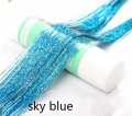 Sparkle Hair Tensils Rainbow Colored 93cm Hair Laser False Hair Extensions Decor Glitter Strings For Girls. 