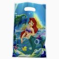 Mermaid Goody Bags - 10 x 6 Inch - Gift Bags - Mermaid Themed Party - Blue - Girls - Pack Of 10. 