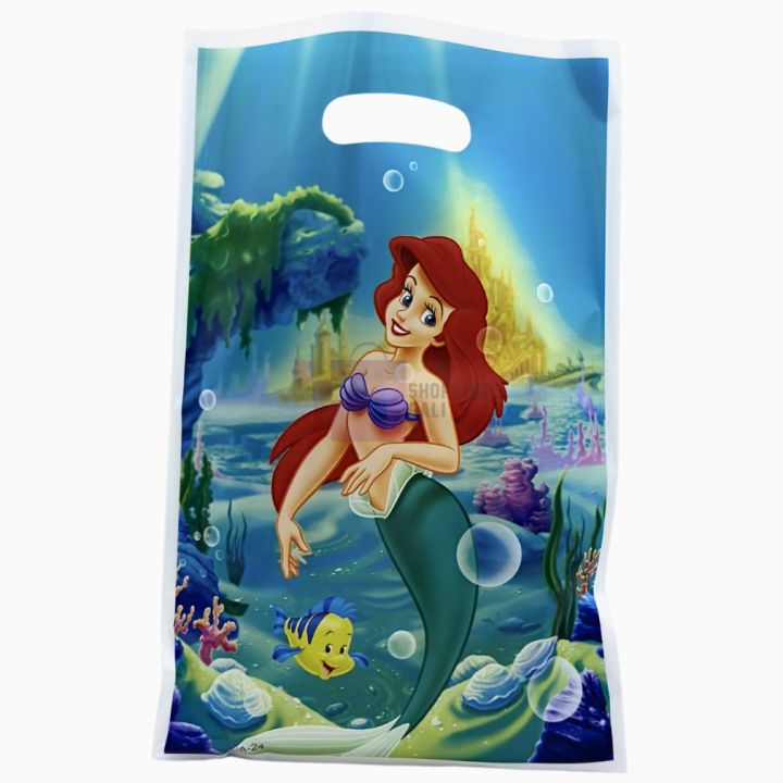 Mermaid%20Goody%20Bags%20-%2010%20x%206%20Inch%20-%20Gift%20Bags%20-%20Mermaid%20Themed%20Party%20-%20Blue%20-%20Girls%20-%20Pack%20Of%2010%20-%20Image%202