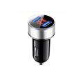 Car Charger Dual USB Adapter Lighter For BMW E46 E52 E53 E60 E90 E91 E92 E93 F30 F20 F10 F15 F13 M3 M5 M6 X1 X3 X5 X6（Silver). 