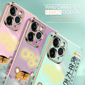 (Free Lanyard) Luxury 6D Plating Case for Samsung A21S Back Cover Spring Festival Year of the Tiger Side Pattern Soft Silicone Square Phone Cases. 